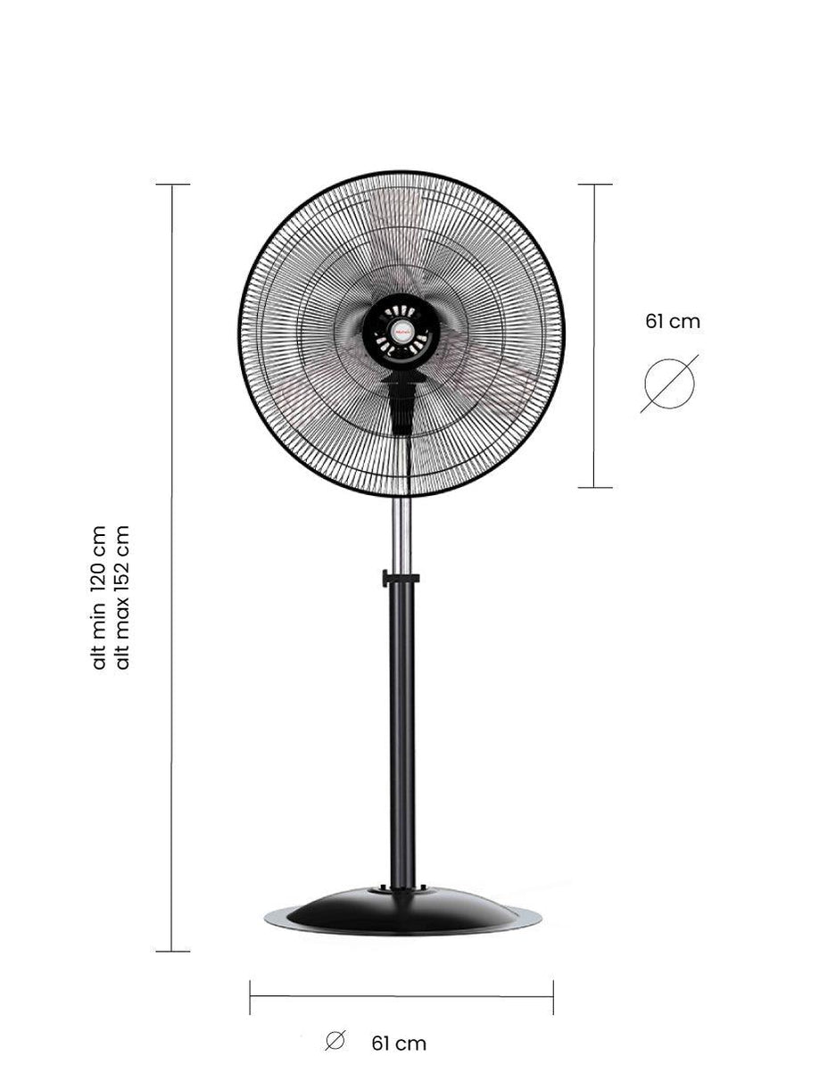 3367 VENTILADOR 24 PULG MYTEK INDUSTRIAL PEDESTAL 230 WATTS