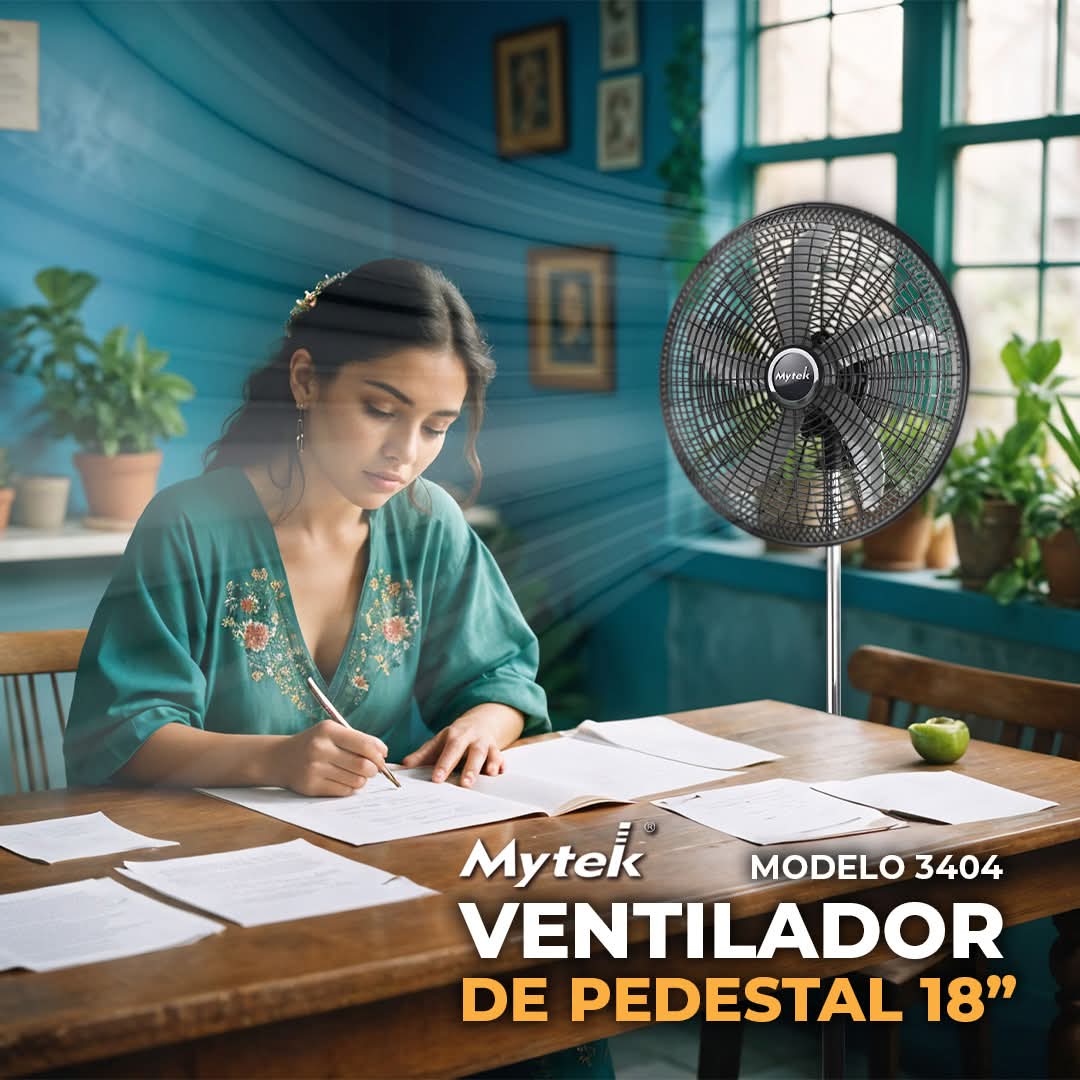 3404 Ventilador de Pedestal 18’’ Ventilador de Pedestal Plástico