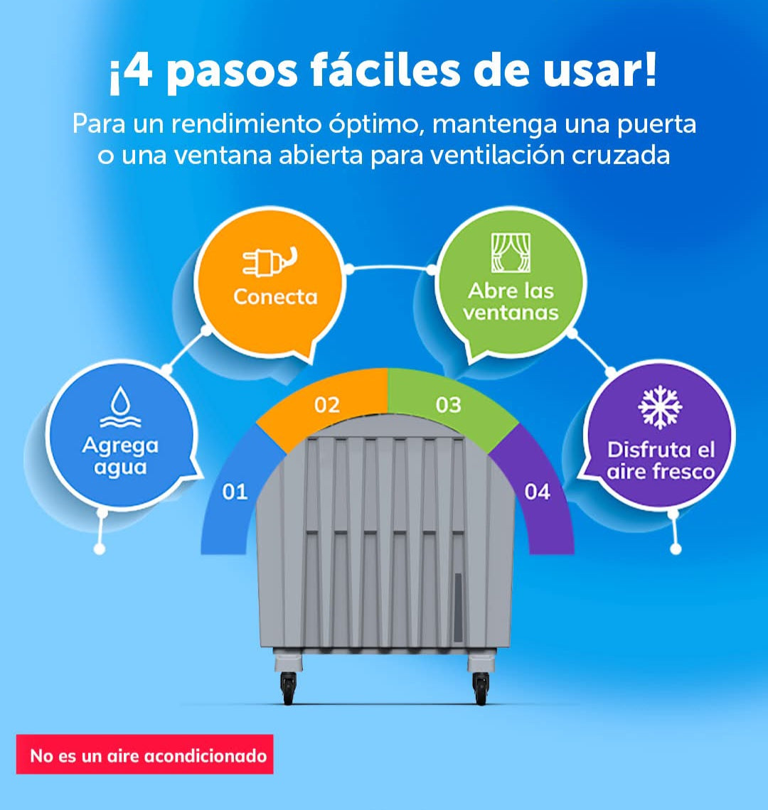 MAX180T ENFRIADOR DE AIRE EVAPORATIVO PORTATIL
