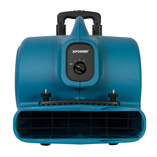 P-630HC 1/2 HP Air Mover con mango telescópico y ruedas y abrazadera para alfombras