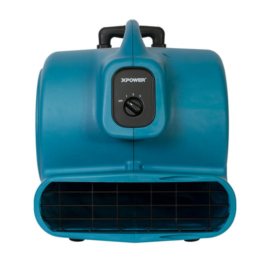 X-830H 1 HP Air Mover con mango telescópico y ruedas