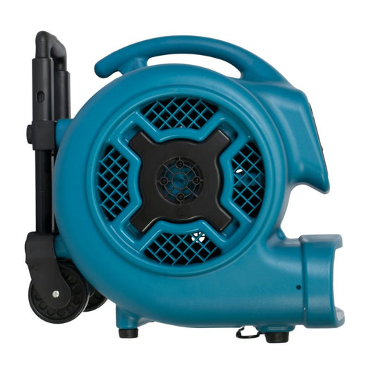 X-830H 1 HP Air Mover con mango telescópico y ruedas
