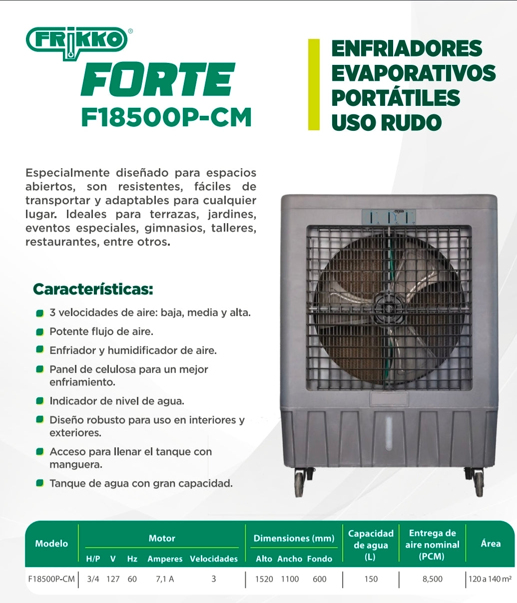 F18500P-CM Enfriador Evaporativo Portátil Frikko Forte