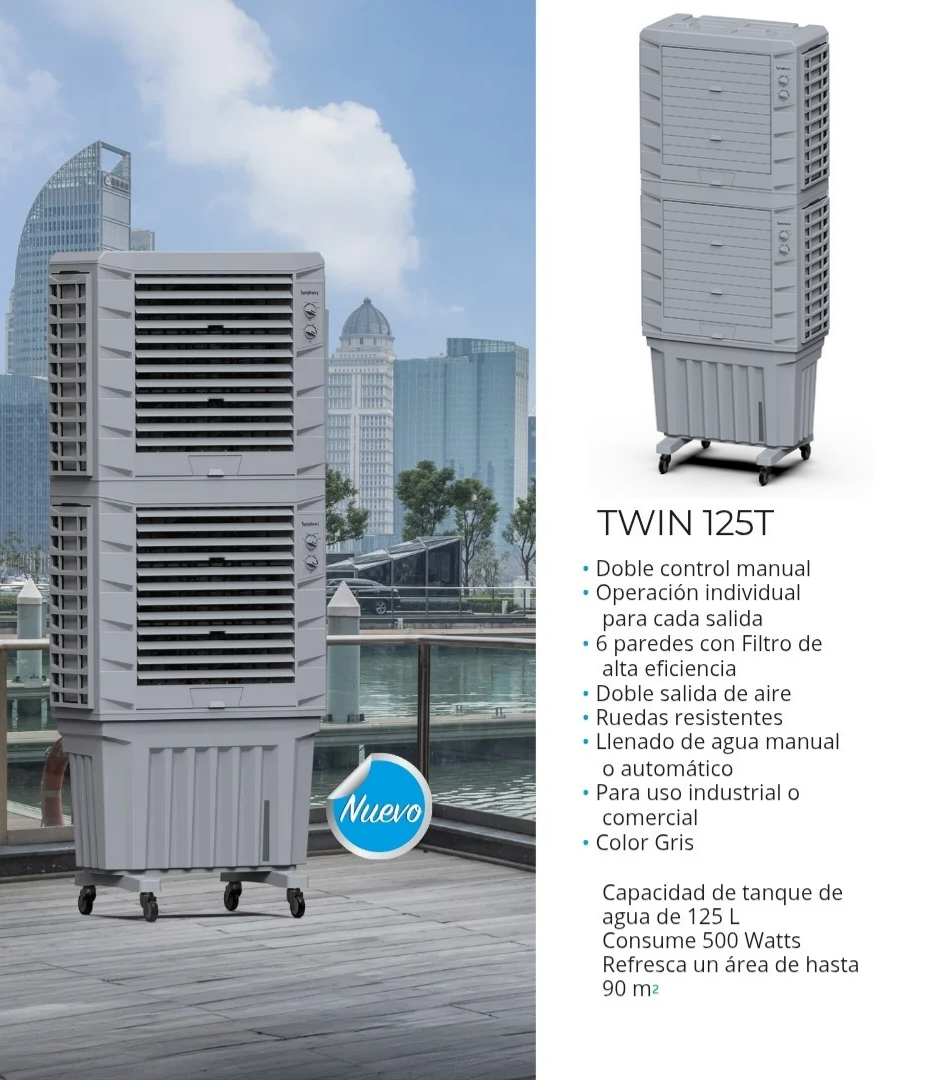 Enfriador de Aire TWIN125T   de Symphony