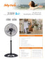 3389  Mytek Z-fan Ventilador de pie de 18″