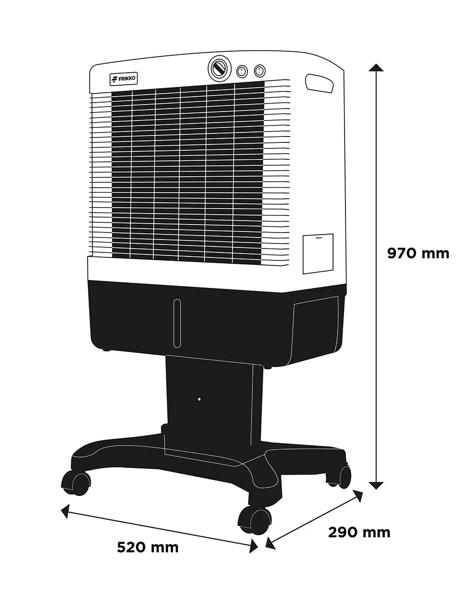 F1500P-CM Enfriador Evaporativo Portátil Frikko