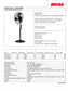 PO18 VENTILADOR 18 PULG BRISA PEDEST BALEROS 100 % METAL ASP ALU