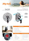 3420 Ventilador de muro pared 20 "