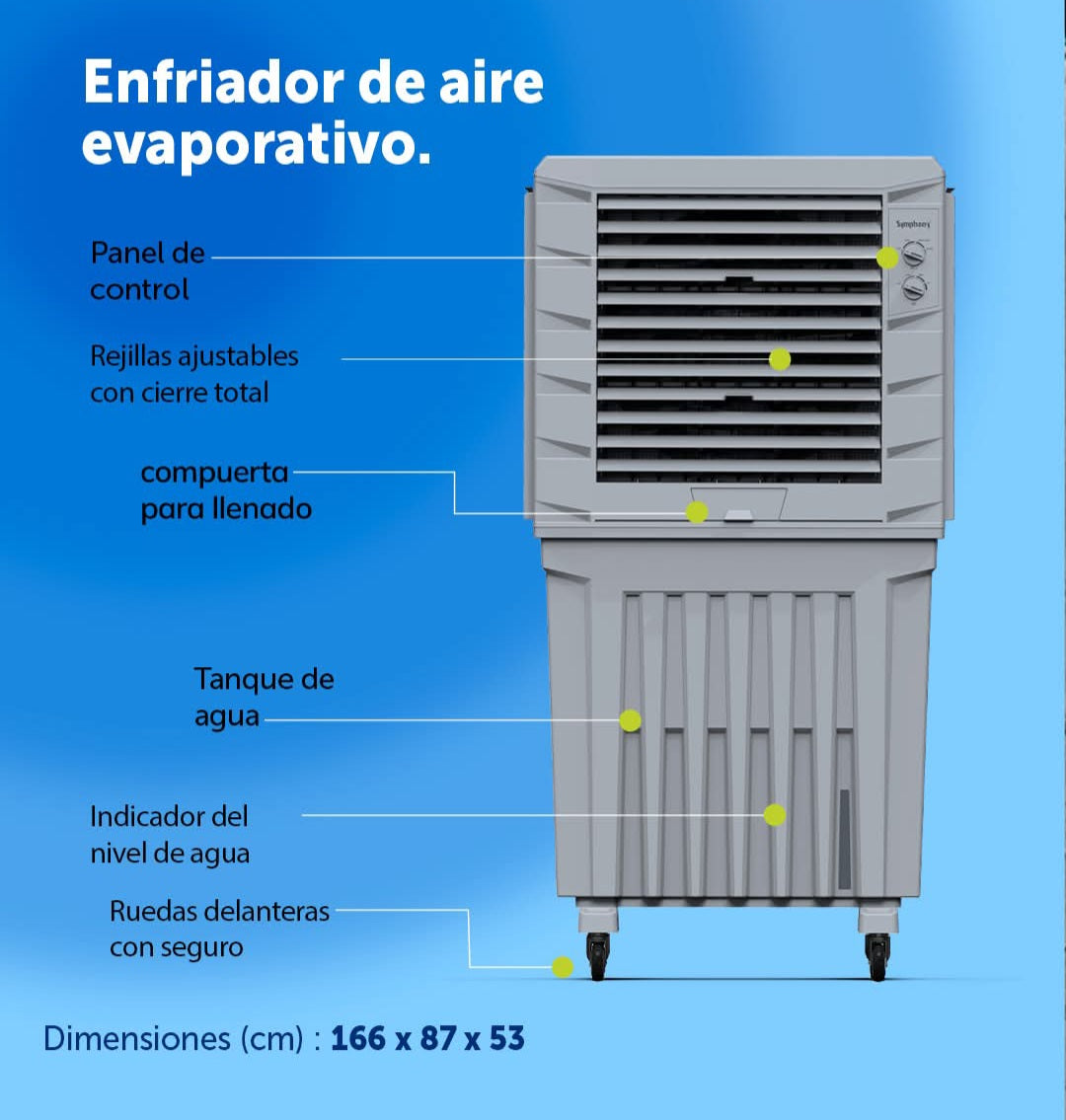 MAX180T ENFRIADOR DE AIRE EVAPORATIVO PORTATIL