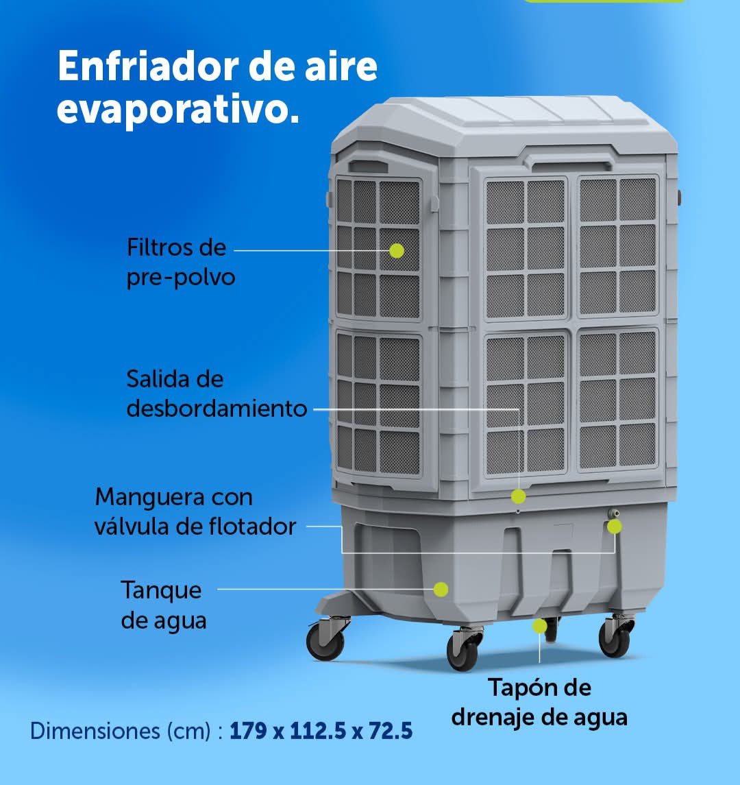 MAX 200T ENFRIADOR IND SYMPHONY 700W 200L 127V/60HZ