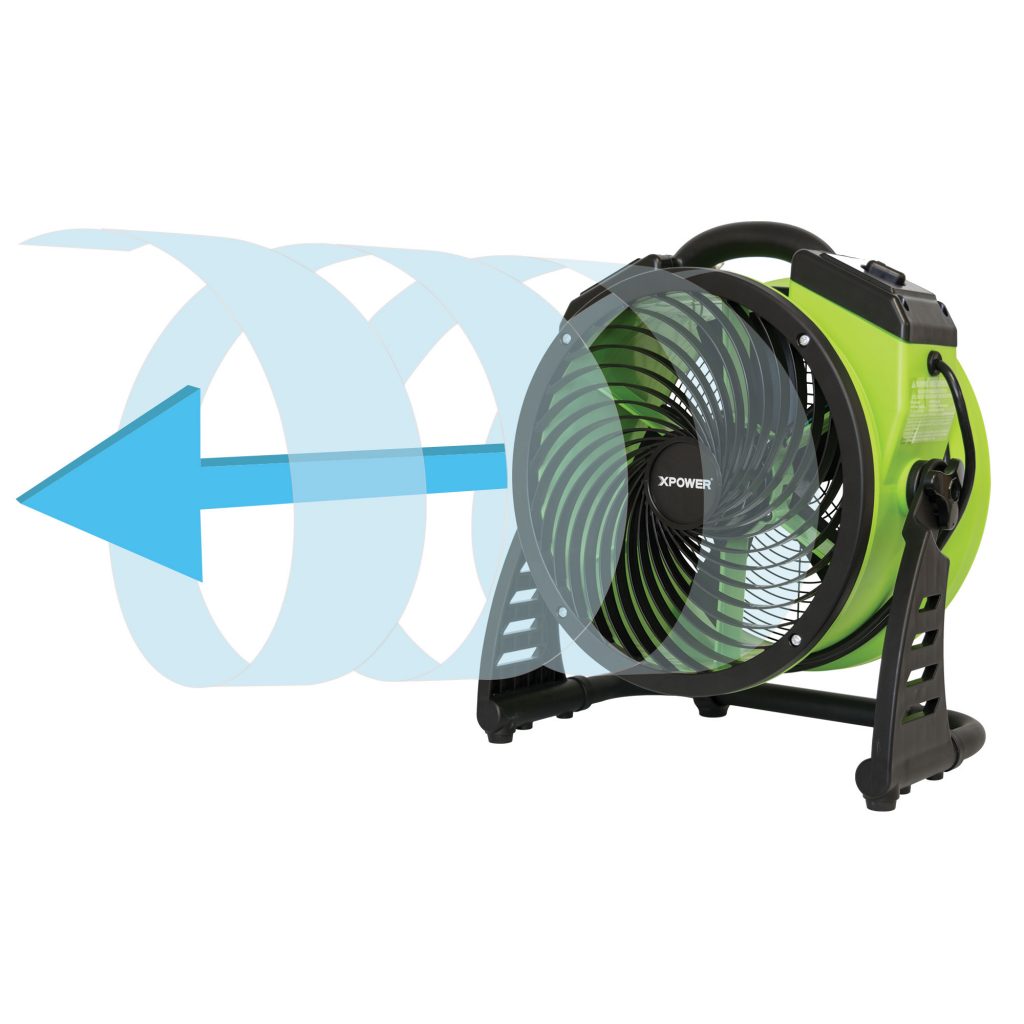 Ventilador profesional utilitario de circulación de aire multipropósito XPOWER FC-200 de 13 «